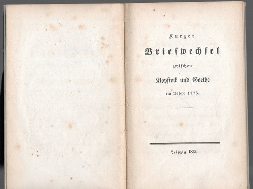 Kurzer briefwechsel zwischen