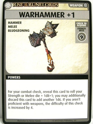 Pathfinder adventure card - card, game