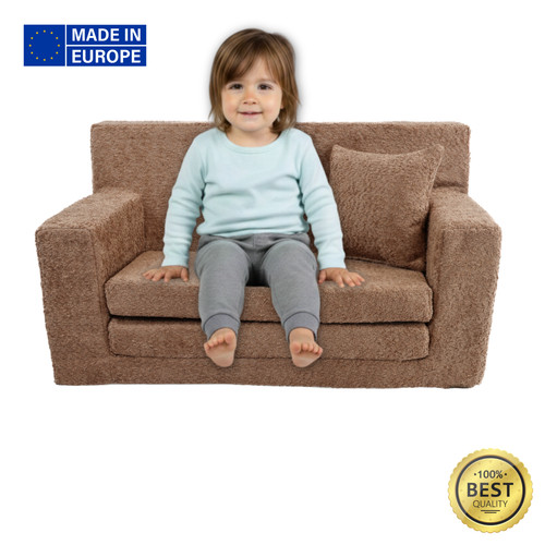 New kindersofa teddystoff - new,