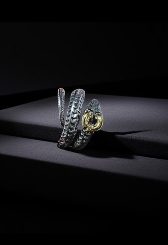 Schlange ring verstellbar - ,