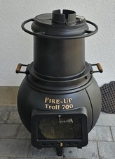 Gebrauchter Troll 700 Guss-Gartengrill, Räucherofen (Grillrost m.1/2 Backplatte,