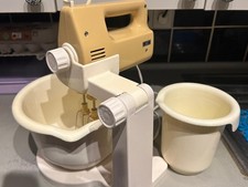 DDR Mixer RG 25/28 Rühr-Schüssel mit Ständer,Schlagbecher u.Rührstäbe Zubehör