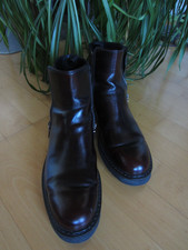 Prada Leder Double Zip Chelsea