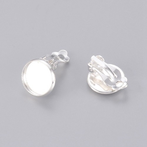 Ohrclips silber glanz - 10, 12