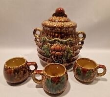 C3 VINTAGE JASBA BOWLE TOPF RUMTOPF PUNSCH KERAMIK STEINGUT BECHER