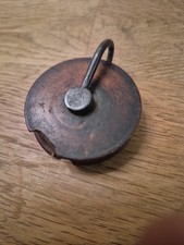 Antike Wanduhr Holz Seil Riemenscheibe Rad 50 mm Durchm. 