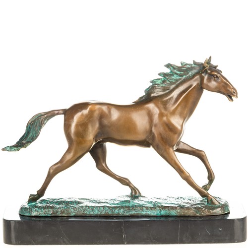 Bronzeskulptur pferd statue - bronzeskulptur,