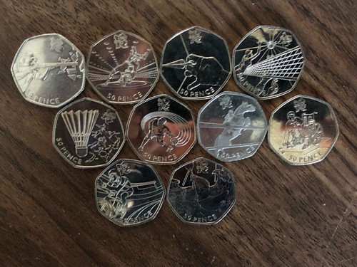50p münzen olympia - münzen, 2012