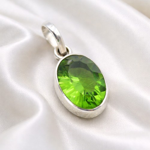 Peridot anhänger silber 925 - anhänger,