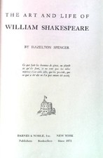 The Art and Life of William Shakespeare. Spencer, Hazelton: