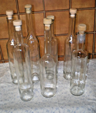 7  leere Glasflaschen mit Korken geeignet für  Saft - Most - usw