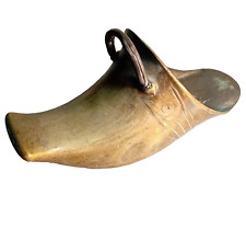 Steigbügel Schuh Messing Rüstung Kolonialismus Conquistador Stiefel Antik 19 Jh.