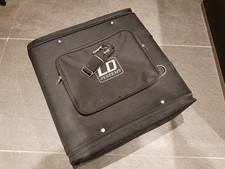 Schwarz gepolstertes Flightcase 19 Zoll 4 HE Vorder- und Rückseite Öffnungen Tra