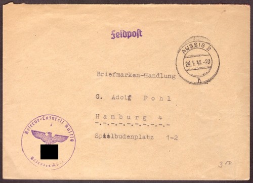 Feldpostbrief 1942 nach
