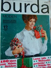 altes Burda Modeheft Ausgabe 12 von 1967, komplett mit Anleitung + Schnittmuster