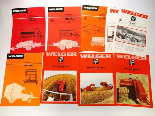Original prospekt welger ap - 9x,