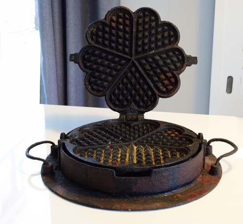 Altes wende herz waffeleisen - altes,