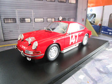 PORSCHE 911 T Coupe Rallye Monte Carlo 1965 #147 Linge Fa + VITRINE Matrix 1:18