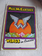 Paul McCartney and Wings IN CONCERT PROGRAMME - 1975 - RARE