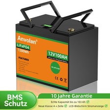 LCD-Anzeige Akku 100Ah 12V