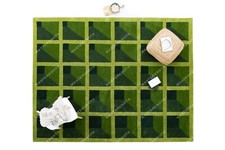 Indisch Grün Bereich Wolle Teppiche Handgetuftet Geometrisch Hippie 2.4x3m