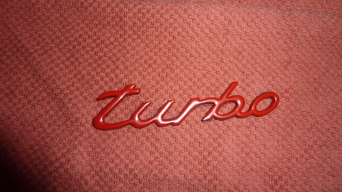 Porsche turbo emblem rot - turbo,