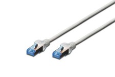 DIGITUS Patch-Kabel RJ-45 (M) zu RJ-45 (M) 3 m Kupfer F/UTP Cat 5e grau