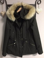 ZARA Trafaluc genialer Parka Winterjacke dunkles Khaki Gr. S