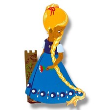 1960er Holz Wandfigur