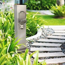 Garten Steckdosensäule für