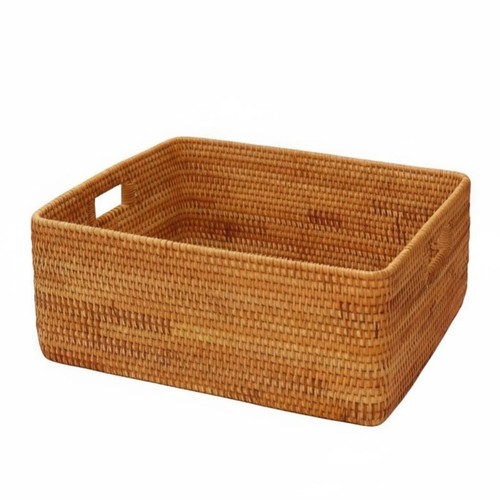 Rattan korb rechteckig - korb,