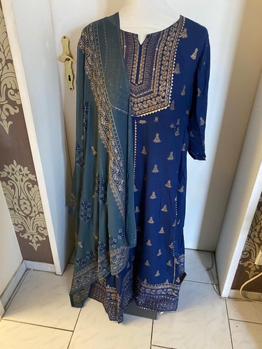 Damen bollywood kleid suit - kleid, mit