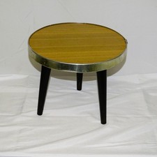 DDR Beistelltisch rund Hocker