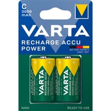 2x Akku Baby C HR14 1,2V 3000mAh Varta Rechargeable Accu ReadyToUse Typ 56714