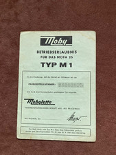 Betriebserlaubnis Mobylette M1 1968 Nr.2