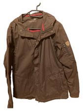 PARFORCE Herren Outdoorjacke Gr. 50/L Braun Polyester Baumwolle Kapuze