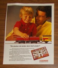 Seltene Werbung FLEISCHMANN Modellbahnen 6374 START-SET Vater & Sohn 1990