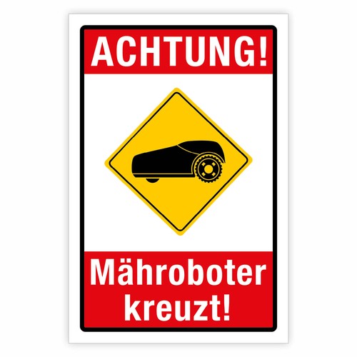 Achtung mähroboter - "achtung,