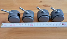 4X Möbelrollen Lenkrollen Transportrollen Apparaterollen PVC-Rolle.