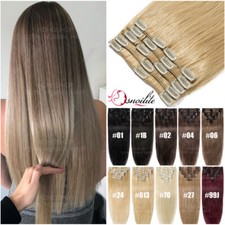 Damen Clip In 100% Remy