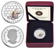 CANADA 3 DOLLARS 2013 HONIGBIENE -  SILBER - POLIERTE PLATTE (PROOF) OHNE UMKART