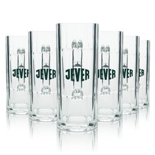 6x Jever Bier Glas Krug