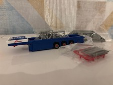 Herpa 155618 Riwatrans Betonfertigteileauflieger / Innenlader Hausteile-Ladung