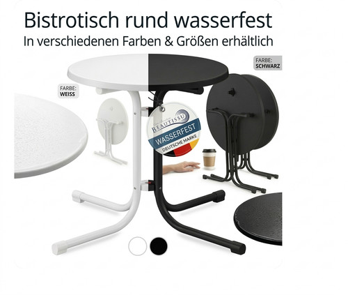 Bistrotisch rund campingtisch - bistrotisch,