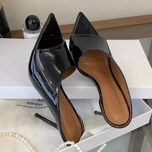 Schwarze damen lack - schwarze,