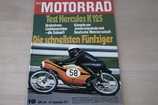 1) Motorrad 19/1971 - Hercules K 125 X mit 15PS i - Kreidler van Veen mit 17,5P