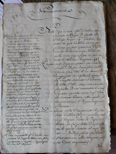 Rechtliche handschriftliche