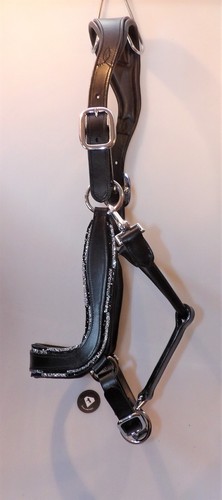 Leder halfter schwarz - leder,