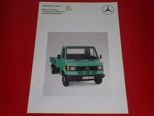 MERCEDES T1 Transporter Pritschenwagen Fahrgestell 410 407 D 409 D Prospekt 1984