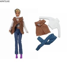 Braune Mode Kleidung Set für